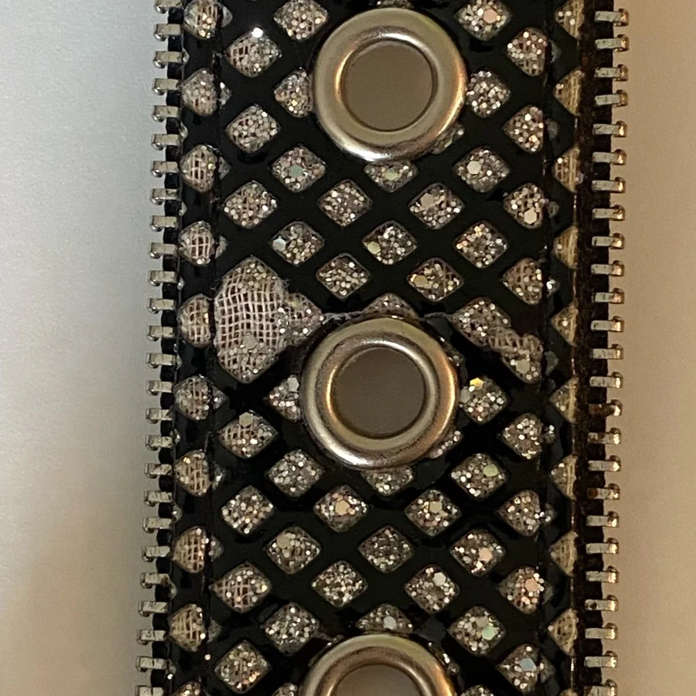 Chic Black and Silver Women's Belt - Picture 6 of 6